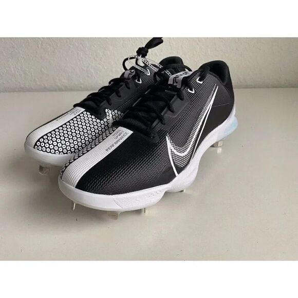 NIKE FORCE ZOOM TROUT 7 PRO BASEBALL COLLEGE Black White Men’s Sz 14 CQ7224-005 - Picture 7 of 10
